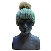 Шапка 14621 с помпоном зеленый от магазина Супер Спорт